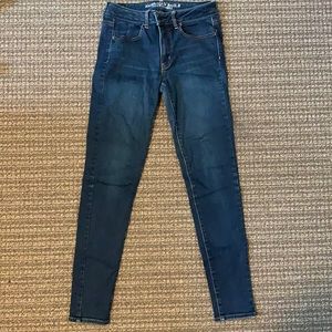 American Eagle super stretch 8L dark wash jeggings